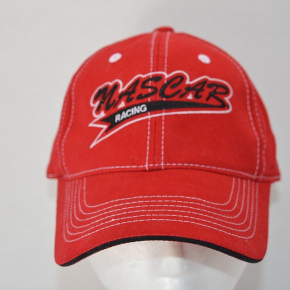 Checkered Flag Sports Other - Nascar Red Racing Adjustable Hat